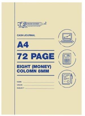 FREEDOM 8 Column Cash Journal 72pg